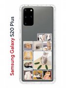 Чехол-накладка Samsung Galaxy S20 Plus Kruche Print Коты-Мемы