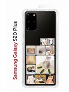 Чехол-накладка Samsung Galaxy S20 Plus Kruche Print Коты-Мемы