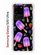 Чехол-накладка Samsung Galaxy S20 Ultra (582689) Kruche PRINT Ice Cream