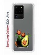 Чехол-накладка Samsung Galaxy S20 Ultra Kruche Print Авокотики