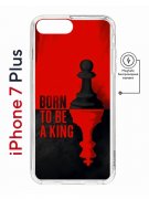 Чехол-накладка Apple iPhone 7 Plus (626141) Kruche PRINT Born to be a King
