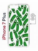 Чехол-накладка Apple iPhone 7 Plus (626141) Kruche PRINT Огурчик Рик