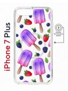 Чехол-накладка Apple iPhone 7 Plus (626141) Kruche PRINT Ice Cream