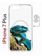 Чехол-накладка Apple iPhone 7 Plus (626141) Kruche PRINT Змея