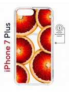 Чехол-накладка Apple iPhone 7 Plus (626141) Kruche PRINT Orange