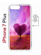 Чехол-накладка Apple iPhone 7 Plus (626141) Kruche PRINT Pink heart