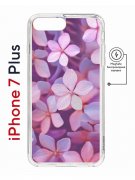 Чехол-накладка Apple iPhone 7 Plus (626141) Kruche PRINT Гортензия