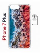 Чехол-накладка Apple iPhone 7 Plus (626141) Kruche PRINT Морской берег