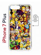 Чехол-накладка  iPhone 7 Plus/8 Plus Kruche Print Симпсоны