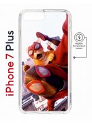 Чехол-накладка Apple iPhone 7 Plus (626141) Kruche PRINT Человек паук