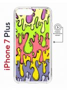 Чехол-накладка Apple iPhone 7 Plus (626141) Kruche PRINT Абстракция Капли