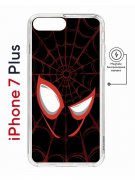 Чехол-накладка Apple iPhone 7 Plus (626141) Kruche PRINT Человек-Паук черныи?