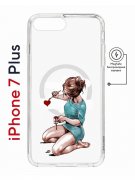 Чехол-накладка Apple iPhone 7 Plus (626141) Kruche PRINT Рисуя любовь