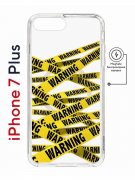 Чехол-накладка Apple iPhone 7 Plus (626141) Kruche PRINT Warning