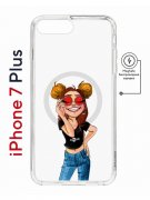 Чехол-накладка Apple iPhone 7 Plus (626141) Kruche PRINT Smiling
