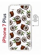 Чехол-накладка Apple iPhone 7 Plus (626141) Kruche PRINT Кокосы