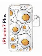 Чехол-накладка Apple iPhone 7 Plus (626141) Kruche PRINT Глазунья