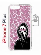 Чехол-накладка iPhone 7 Plus/8 Plus Kruche Magnet Print Любовь и Крик