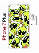Чехол-накладка Apple iPhone 7 Plus (626141) Kruche PRINT Инопланетянин