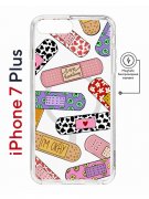 Чехол-накладка Apple iPhone 7 Plus (626141) Kruche PRINT Милые пластыри