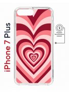 Чехол-накладка iPhone 7 Plus/8 Plus Kruche Magnet Print Сердце