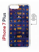 Чехол-накладка Apple iPhone 7 Plus (626141) Kruche PRINT Ночные окна