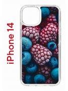 Чехол-накладка Apple iPhone 14  (625957) Kruche PRINT Fresh berries