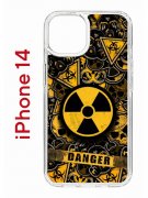 Чехол-накладка iPhone 14 Kruche Print Danger