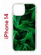Чехол-накладка Apple iPhone 14  (625957) Kruche PRINT Grass