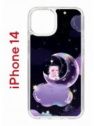 Чехол-накладка Apple iPhone 14  (625957) Kruche PRINT Сон медвежонка