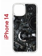 Чехол-накладка Apple iPhone 14  (625957) Kruche PRINT Двигатель