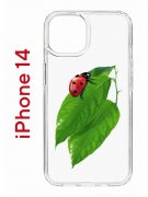 Чехол-накладка Apple iPhone 14  (625957) Kruche PRINT Ladybug