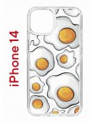 Чехол-накладка Apple iPhone 14  (625957) Kruche PRINT Глазунья