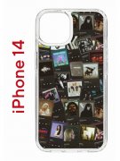 Чехол-накладка iPhone 14 Kruche Print Плейлисты