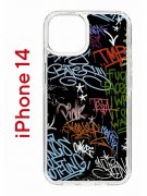 Чехол-накладка Apple iPhone 14  (625957) Kruche PRINT Граффити