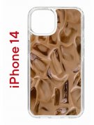 Чехол-накладка Apple iPhone 14  (625957) Kruche PRINT Кофе со льдом