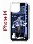 Чехол-накладка Apple iPhone 14  (625957) Kruche PRINT Genshin Keqinq