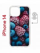 Чехол-накладка Apple iPhone 14  (625959) Kruche PRINT Fresh berries