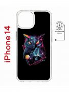 Чехол-накладка Apple iPhone 14  (625959) Kruche PRINT Retro Owl