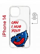 Чехол-накладка Apple iPhone 14  (625959) Kruche PRINT CAN I HUG YOU