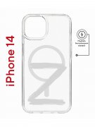 Чехол-накладка Apple iPhone 14  (625959) Kruche PRINT Zet
