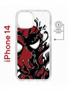 Чехол-накладка Apple iPhone 14  (625959) Kruche PRINT Spider-Man-Venom