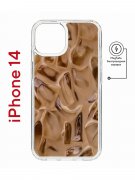 Чехол-накладка Apple iPhone 14  (625959) Kruche PRINT Кофе со льдом