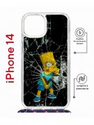 Чехол-накладка Apple iPhone 14  (625960) Kruche PRINT Барт Симпсон