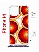 Чехол-накладка Apple iPhone 14  (625960) Kruche PRINT Orange