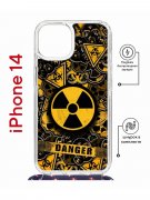 Чехол-накладка Apple iPhone 14  (625960) Kruche PRINT Danger