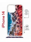 Чехол-накладка Apple iPhone 14  (625960) Kruche PRINT Морской берег