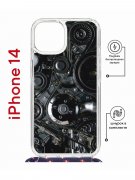 Чехол-накладка Apple iPhone 14  (625960) Kruche PRINT Двигатель