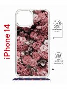 Чехол-накладка Apple iPhone 14  (625960) Kruche PRINT цветы