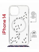 Чехол-накладка Apple iPhone 14  (625960) Kruche PRINT Муравьи